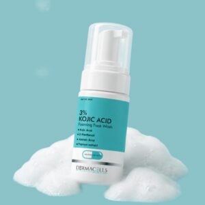 Dermacells 5% Kojic Acid Foaming Face Wash 100ml | Niacinamide & Alpha Arbutin | Face Wash for Dark Spots & Pigmentation